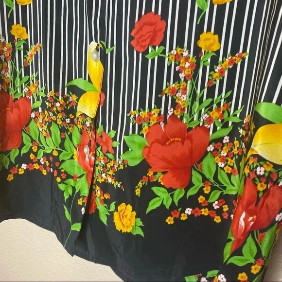 *SALE* Guess Vintage Striped Floral Shirt - Picture 3 of 7